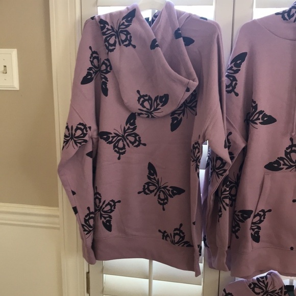Wild fable purple & black butterfly hoodie new - Picture 7 of 8